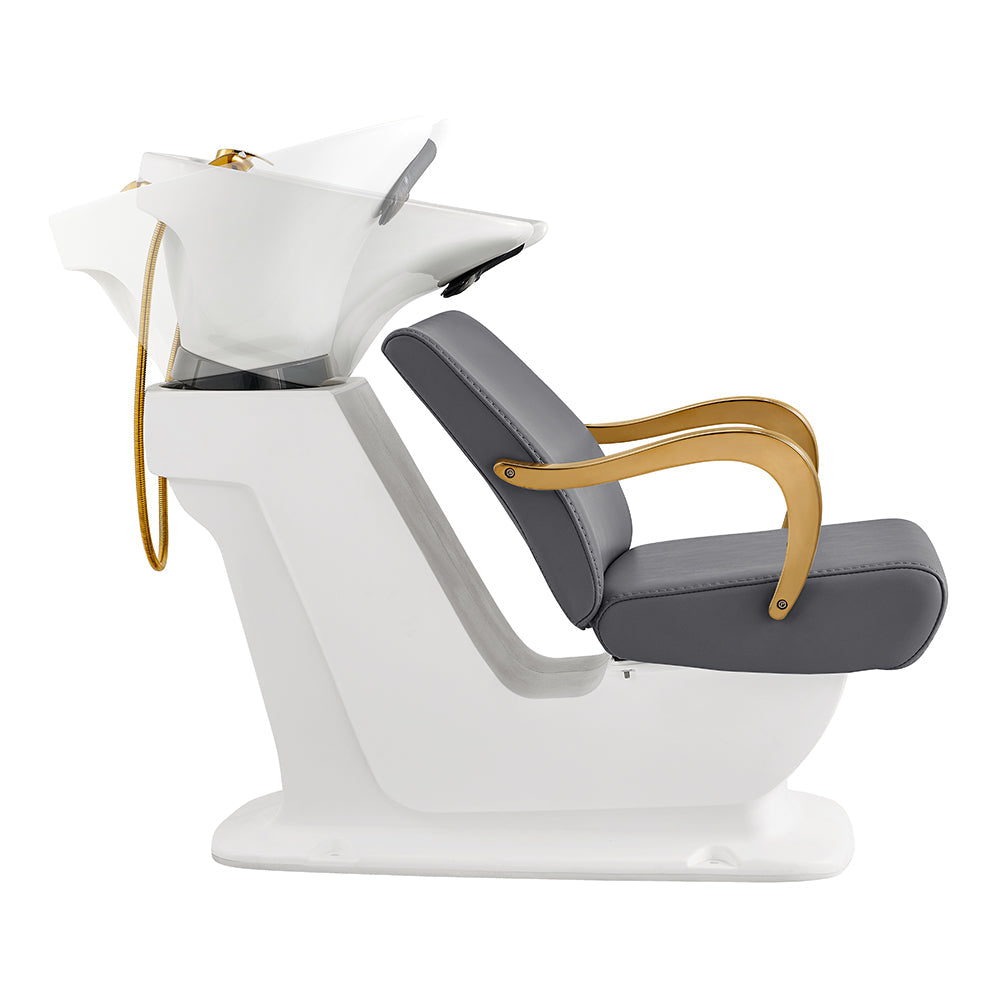 DIR Beckman Gold Shampoo Chair with Adjustable Seat