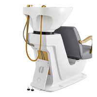 Thumbnail for DIR Beckman Gold Shampoo Chair with Adjustable Seat