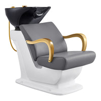 Thumbnail for DIR Beckman Gold Shampoo Chair with Adjustable Seat