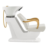Thumbnail for DIR Beckman Gold Shampoo Chair with Adjustable Seat