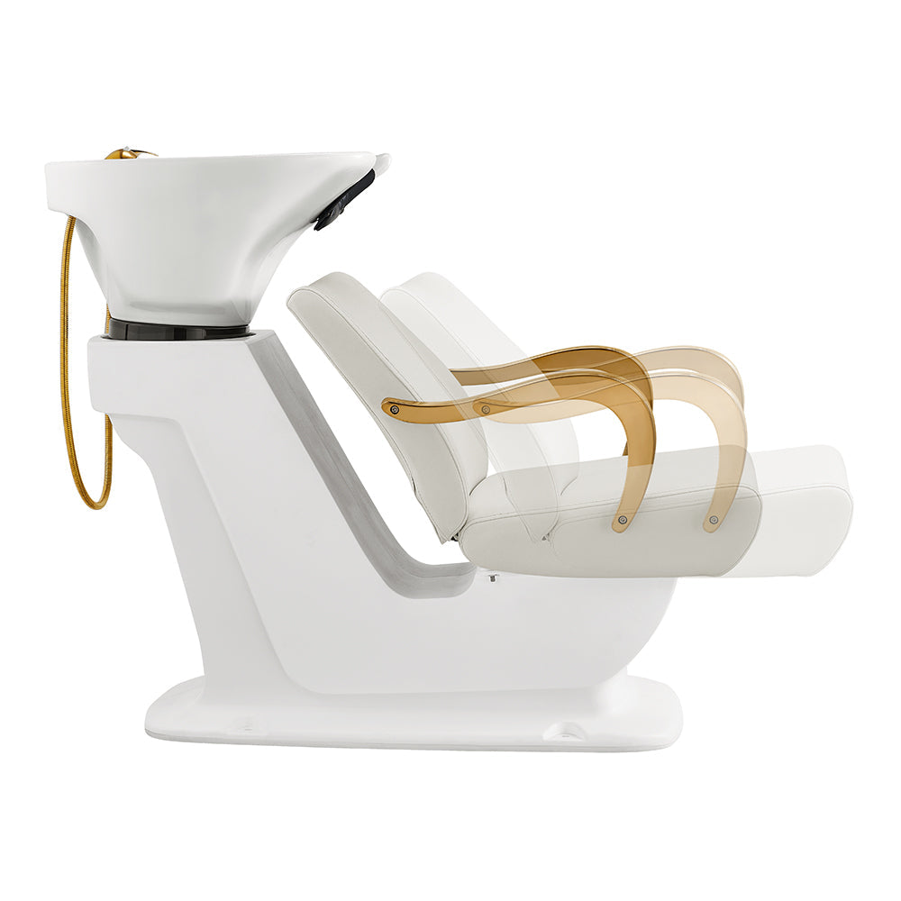 DIR Beckman Gold Shampoo Chair with Adjustable Seat