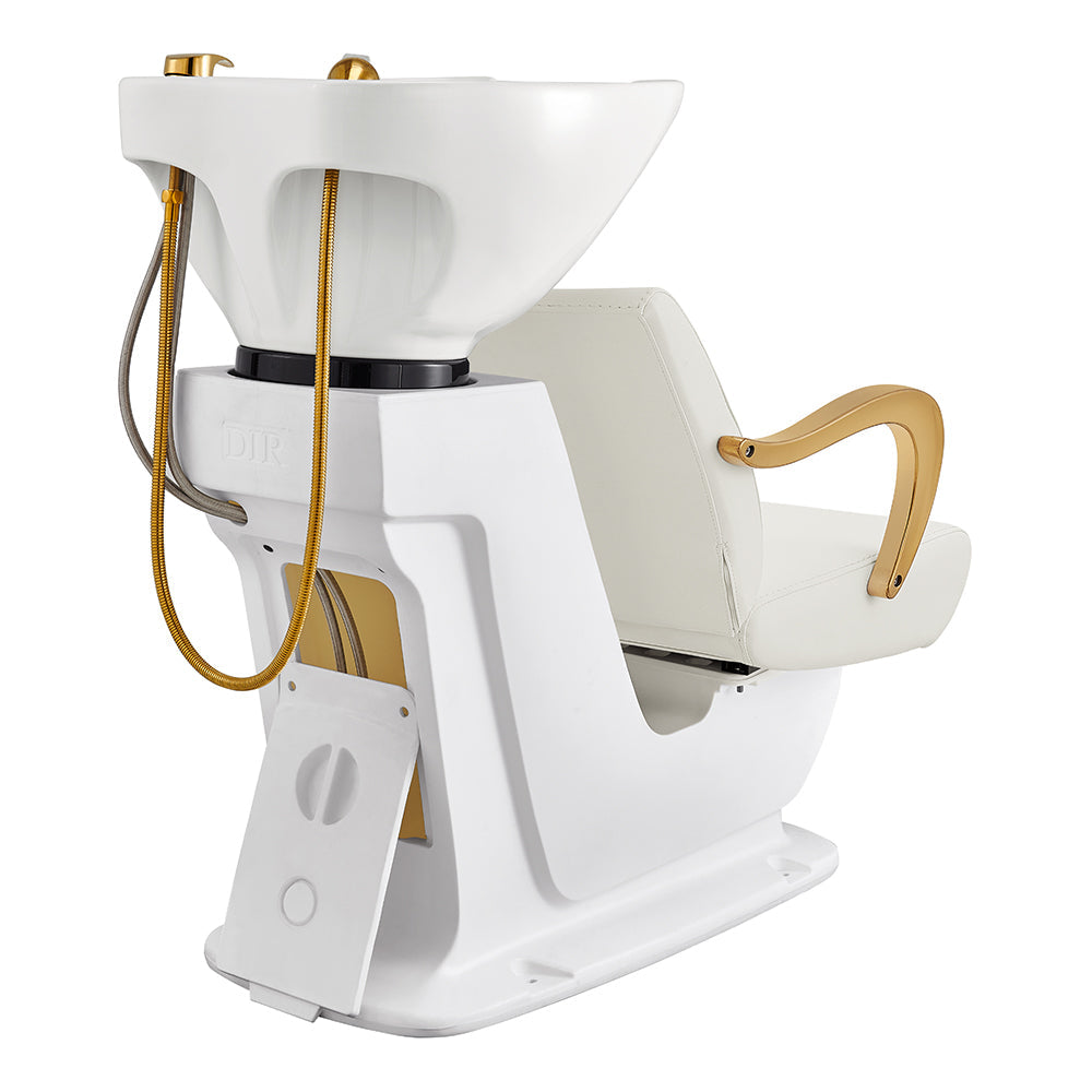 DIR Beckman Gold Shampoo Chair with Adjustable Seat