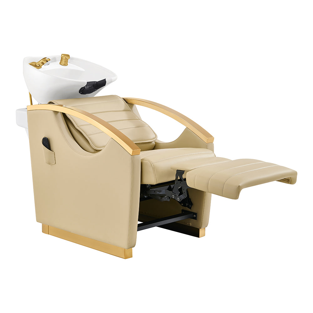 DIR Bella V Gold Reclining Salon Shampoo Massage Chairs