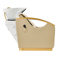 Thumbnail for DIR Bella V Gold Reclining Salon Shampoo Massage Chairs