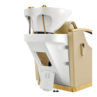 Thumbnail for DIR Bella V Gold Reclining Salon Shampoo Massage Chairs