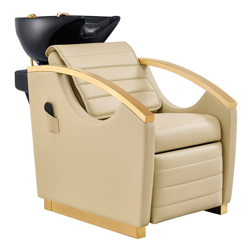 DIR Bella V Gold Reclining Salon Shampoo Massage Chairs