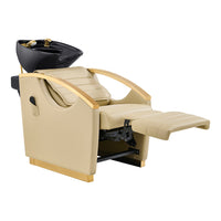 Thumbnail for DIR Bella V Gold Reclining Salon Shampoo Massage Chairs