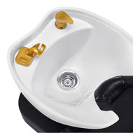 Thumbnail for DIR Bella V Gold Reclining Salon Shampoo Massage Chairs