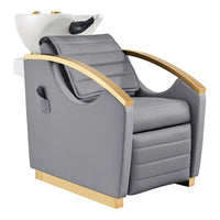 Thumbnail for DIR Bella V Gold Reclining Salon Shampoo Massage Chairs