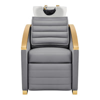 Thumbnail for DIR Bella V Gold Reclining Salon Shampoo Massage Chairs