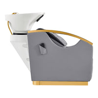 Thumbnail for DIR Bella V Gold Reclining Salon Shampoo Massage Chairs