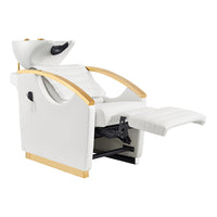 Thumbnail for DIR Bella V Gold Reclining Salon Shampoo Massage Chairs