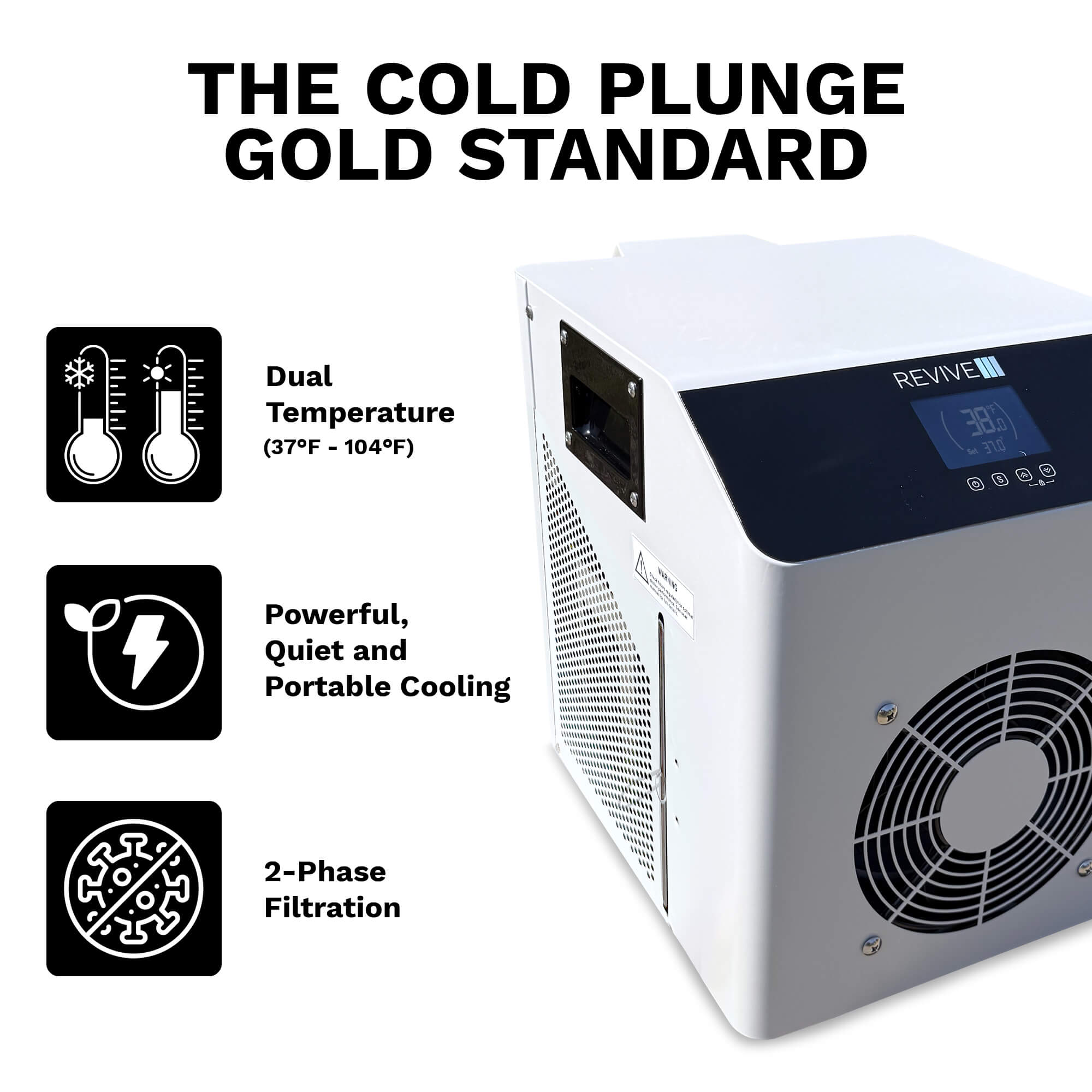 Revive Inflatable Pod Plunge – .3HP, .8HP & 1HP Chiller Options