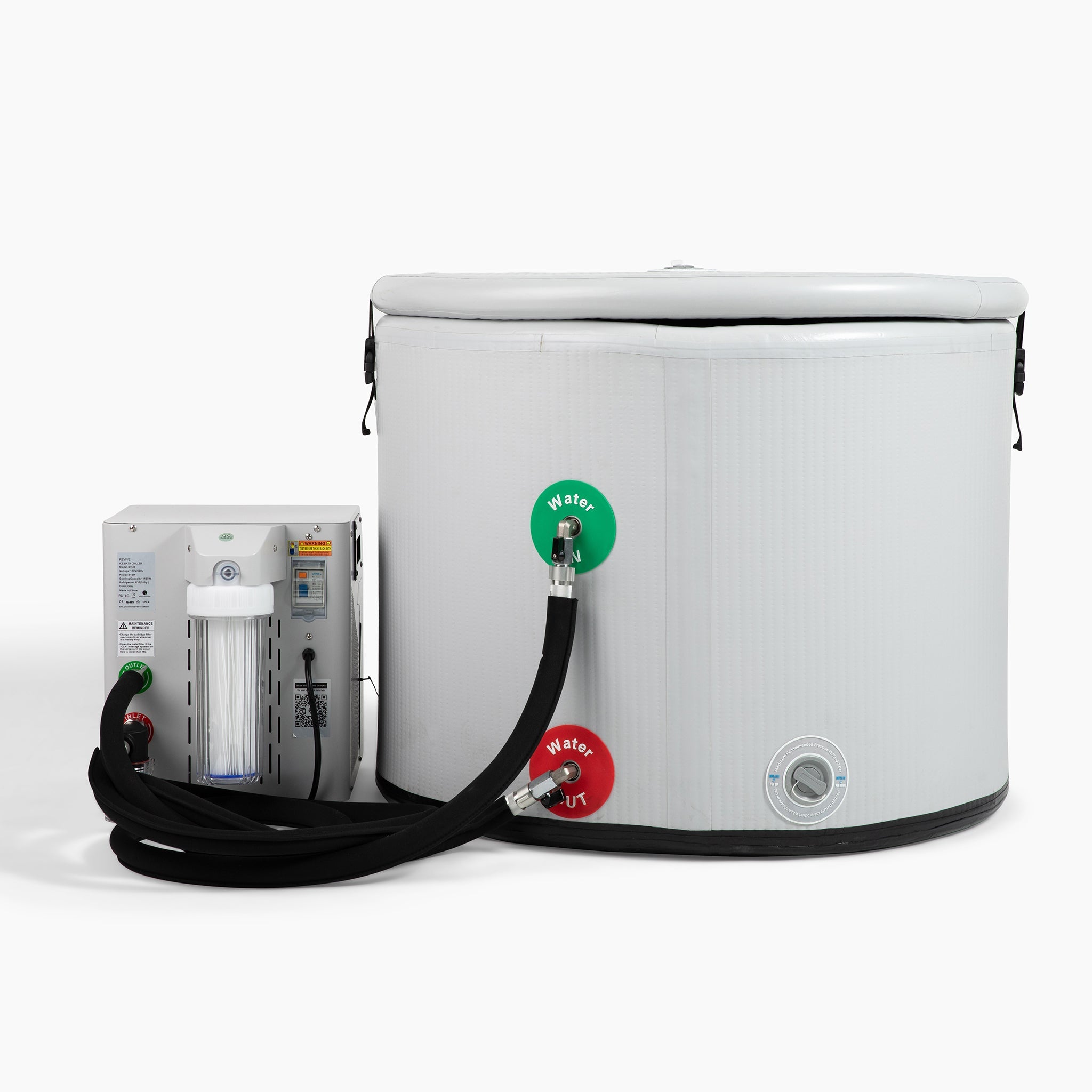 Revive Inflatable Pod Plunge – .3HP, .8HP & 1HP Chiller Options
