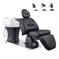 Thumbnail for DIR Maximus Spa Salon Reclining Shampoo Bed with Rotating Seat