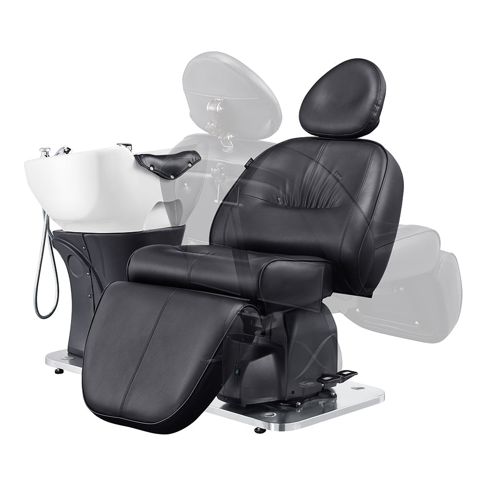 DIR Maximus Spa Salon Reclining Shampoo Bed with Rotating Seat