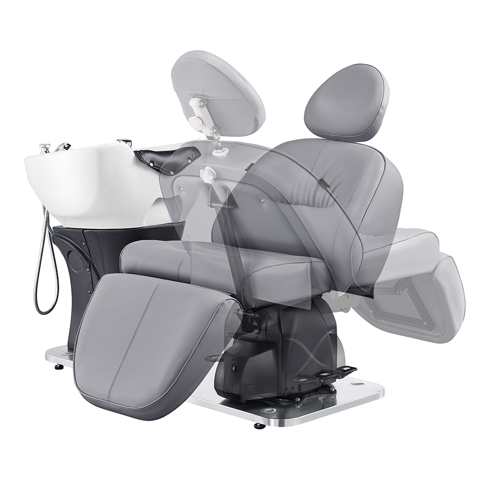 DIR Maximus Spa Salon Reclining Shampoo Bed with Rotating Seat