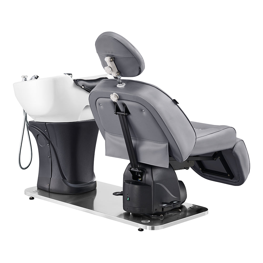 DIR Maximus Spa Salon Reclining Shampoo Bed with Rotating Seat