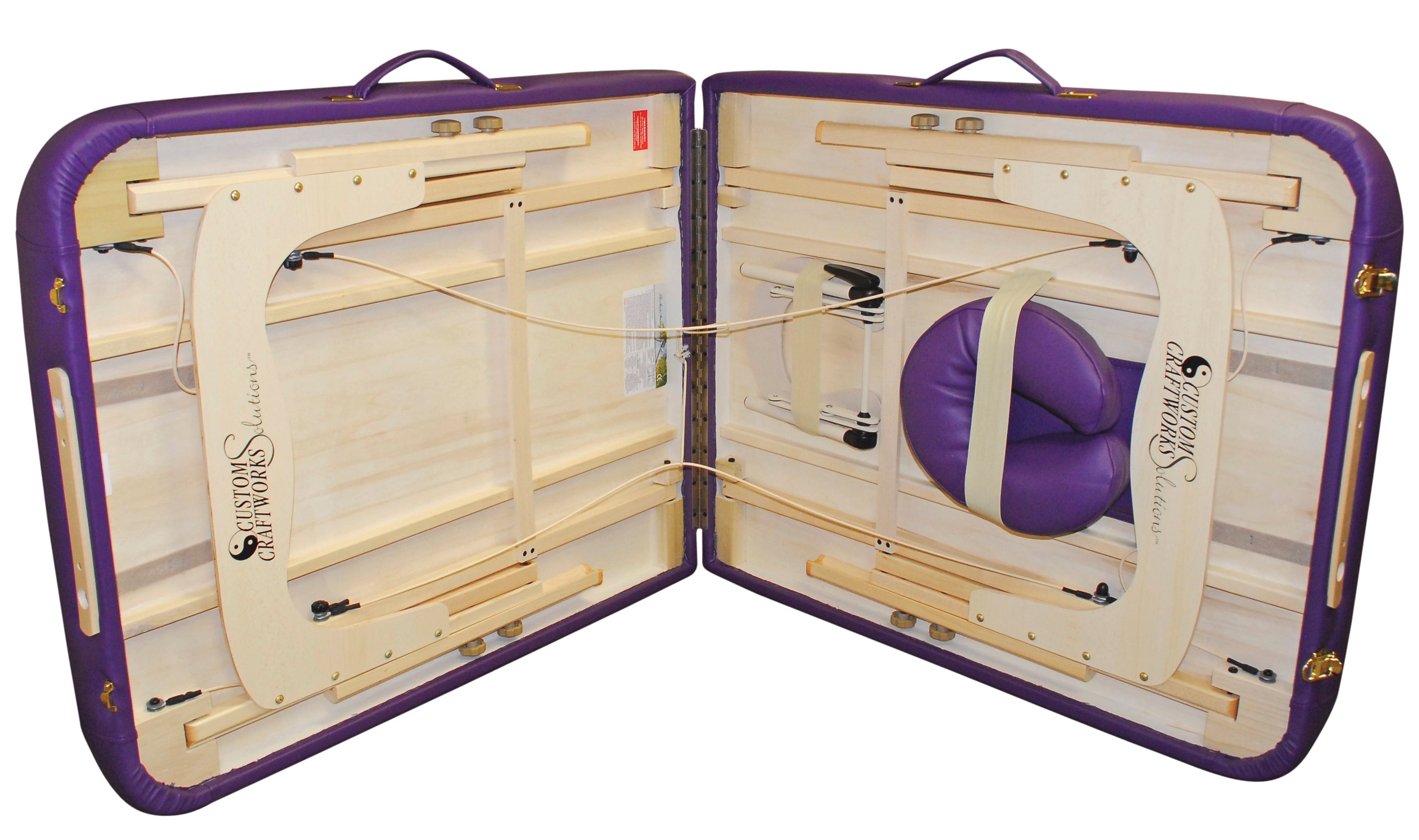 Custom Craftworks Heritage Portable Massage Table in Purple