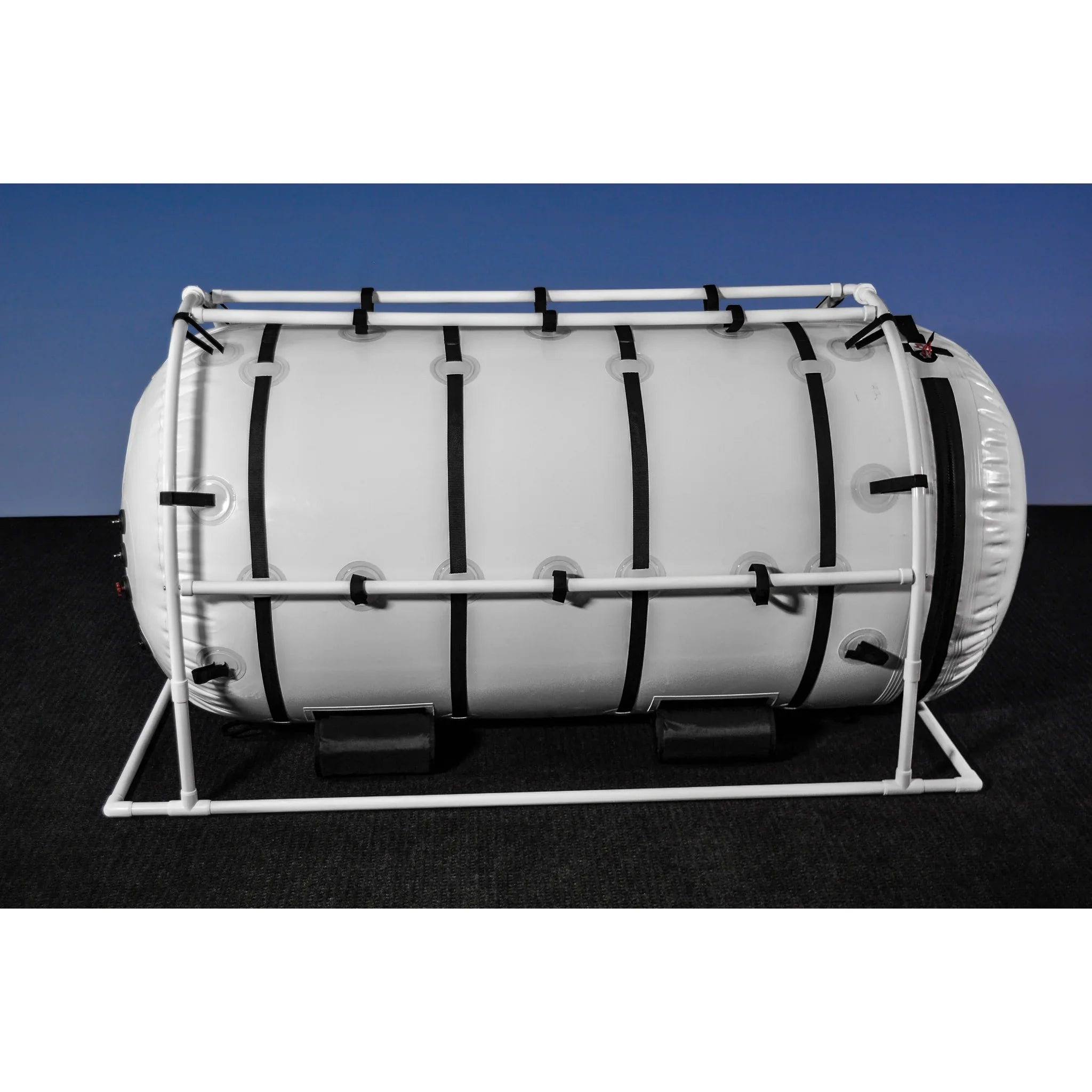Summit to Sea Grand Dive Pro hyperbaric chamber on floor - side view