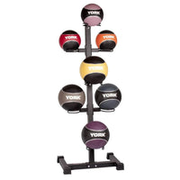 Thumbnail for York Barbell 7-BALL Vertical Medicine Ball Storage Rack