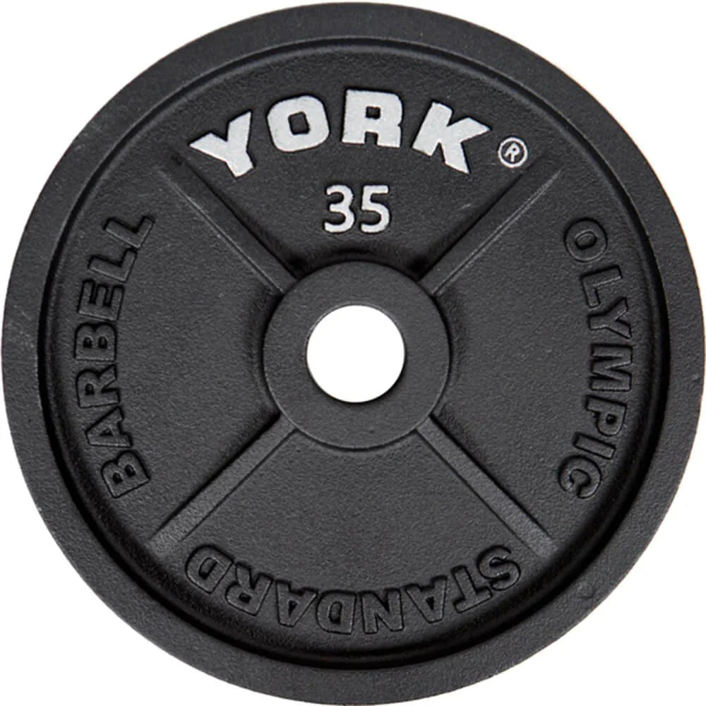 York Cast Iron Olympic Plates – 2″ Plate Sets