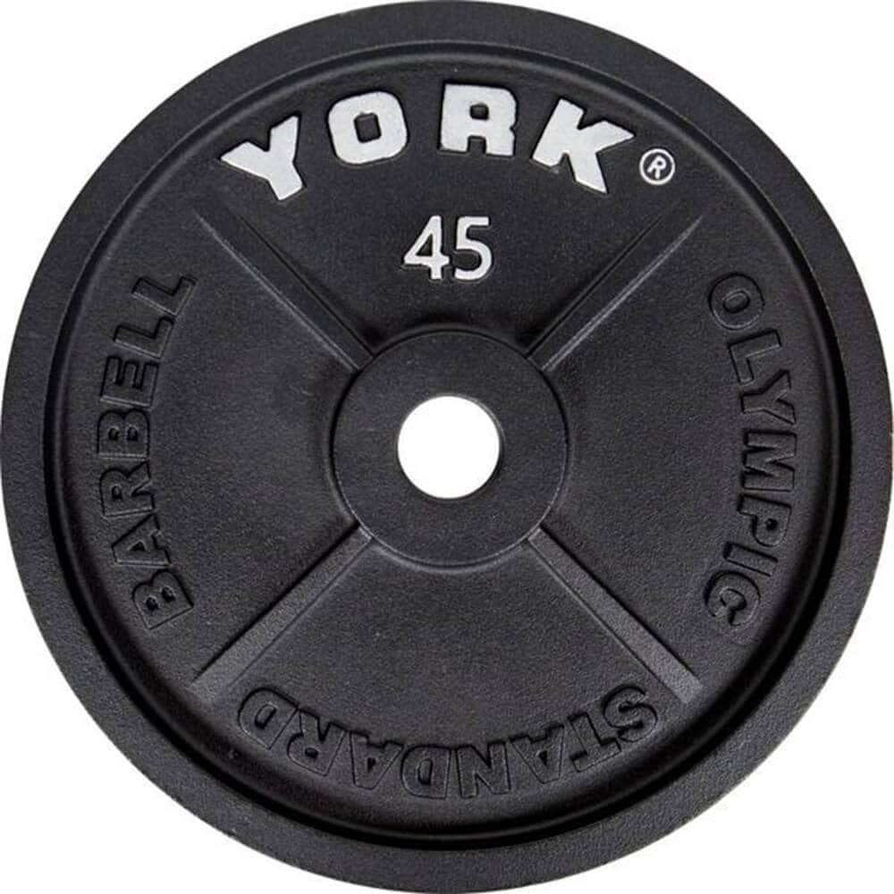 York Cast Iron Olympic Plates – 2″ Plate Sets