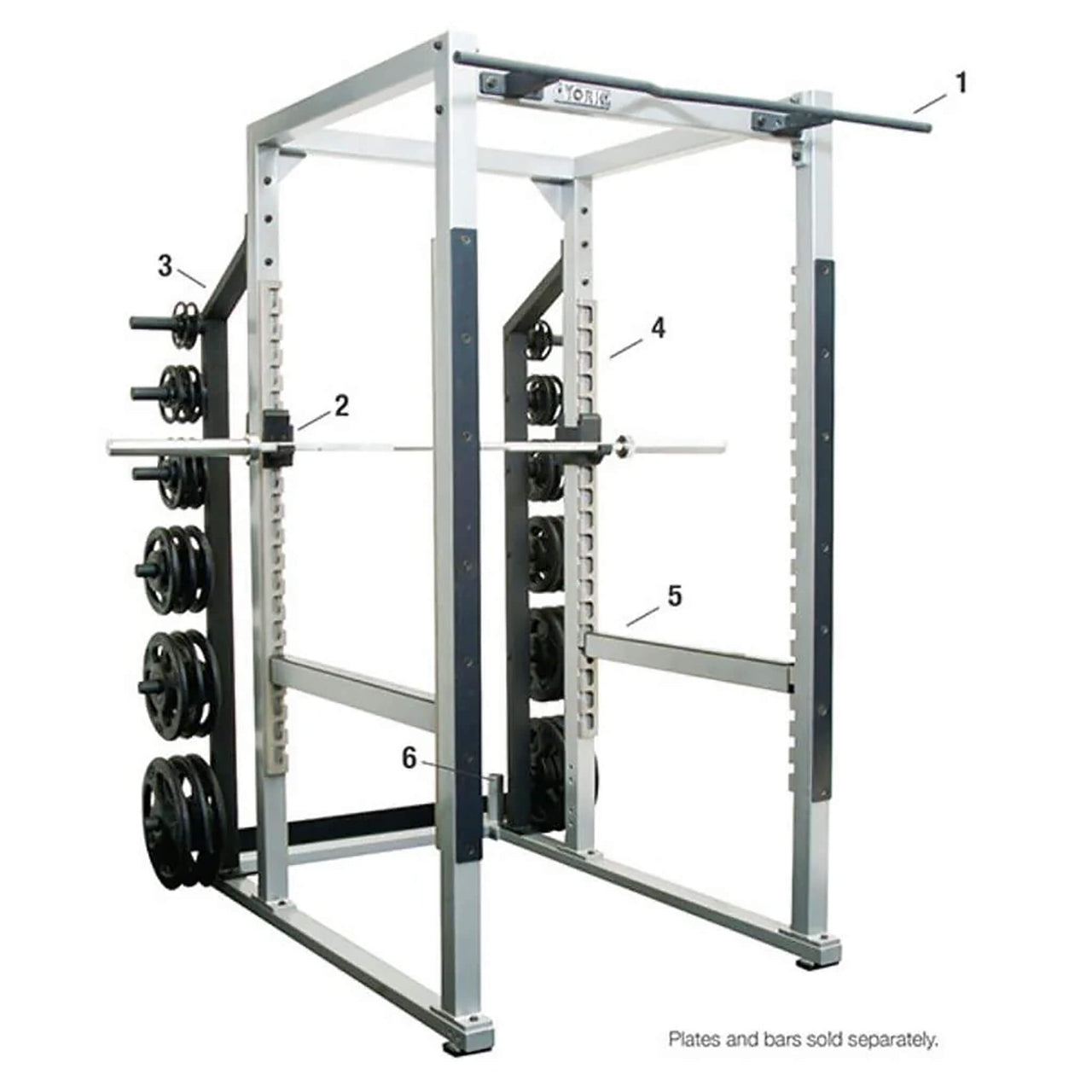 York Barbell 53006 STS Power Rack with Hook Plates