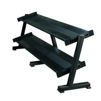 Thumbnail for York Barbell Two-tier Tray Dumbbell Rack