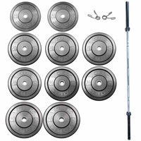 Thumbnail for York Barbell USA Black Rubber Bumper Plate & Barbell Sets