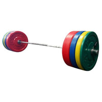 Thumbnail for York Barbell USA Colored Bumper Plate & Barbell Sets